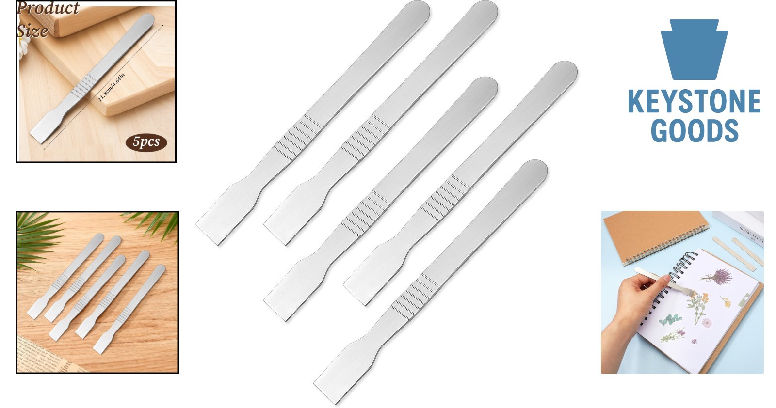 5Pcs Multi-Use Metal Scraper Set for Cleaning & Detailing