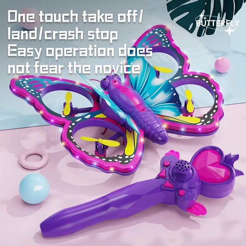 Remote Control Kids Glitter Butterfly Drone