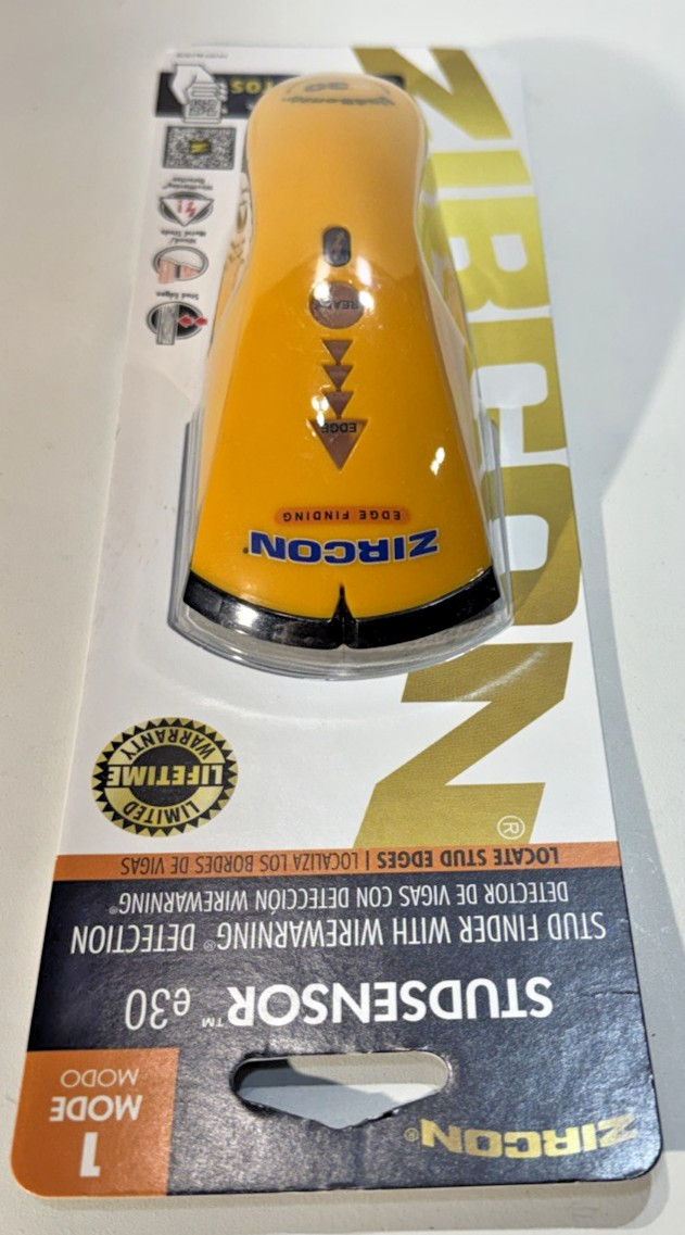 ZIRCO Studsensor E30 Electronic Edge Finding Stud Finder Wood And Metal NEW.