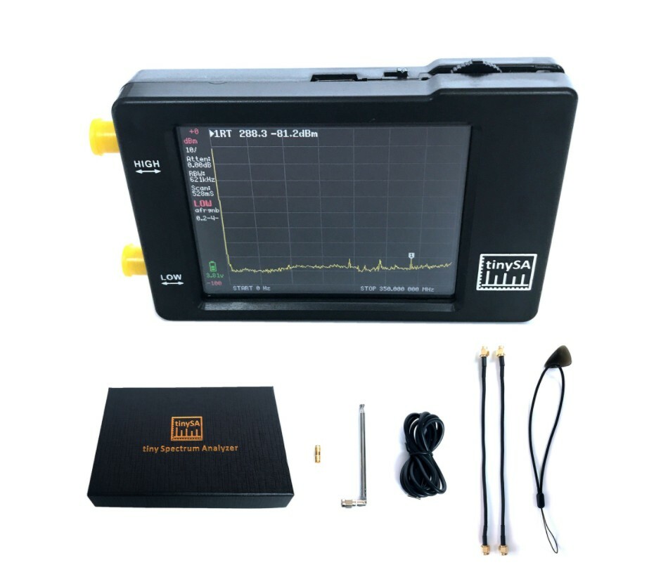 Portable RF Spectrum Analyzer Power Meter Frequency Accuracy 1ppm 2.8 Screen