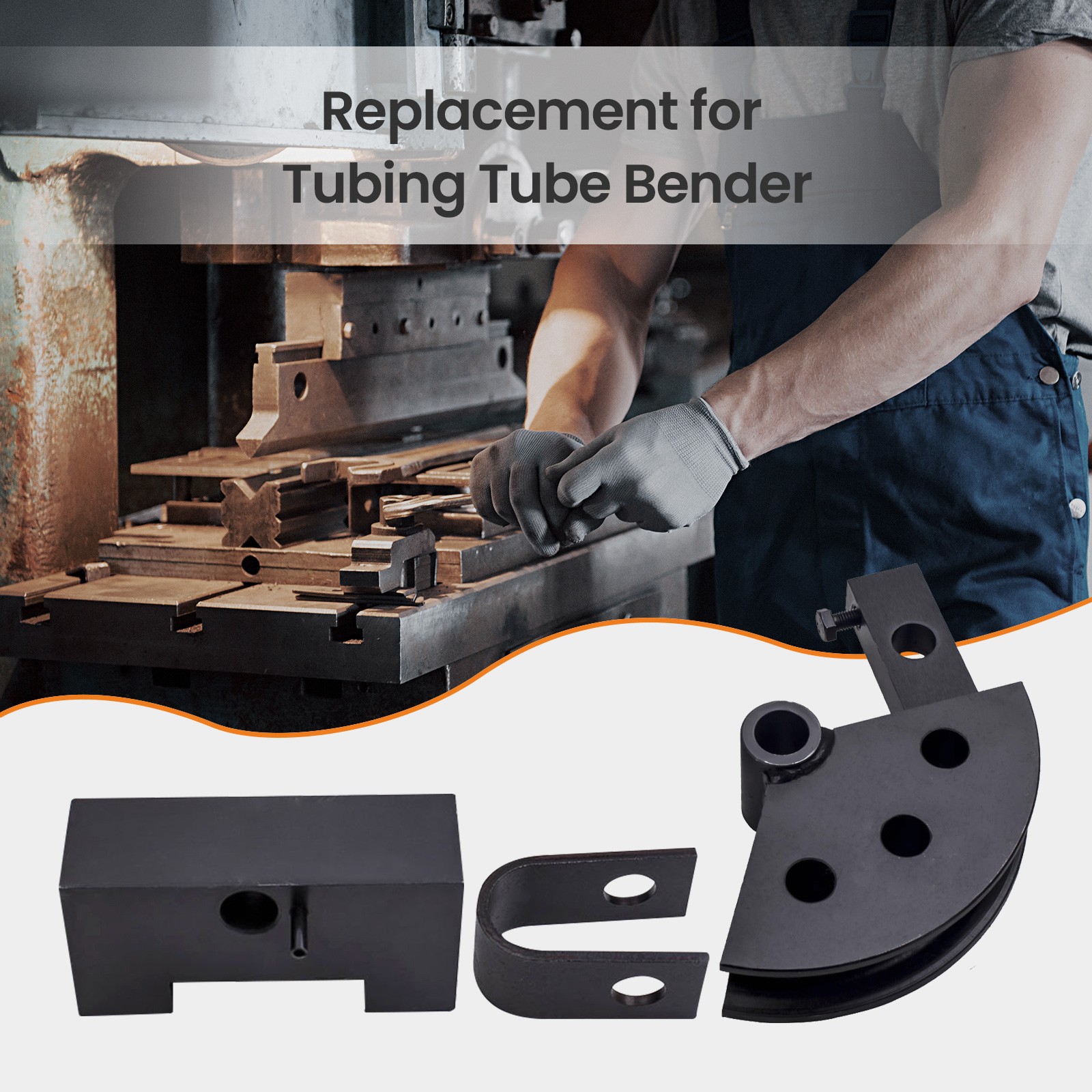 1 Set Bender Fit For Die 1.5 inch Round Tubing 5 inch Fan-shaped block welding