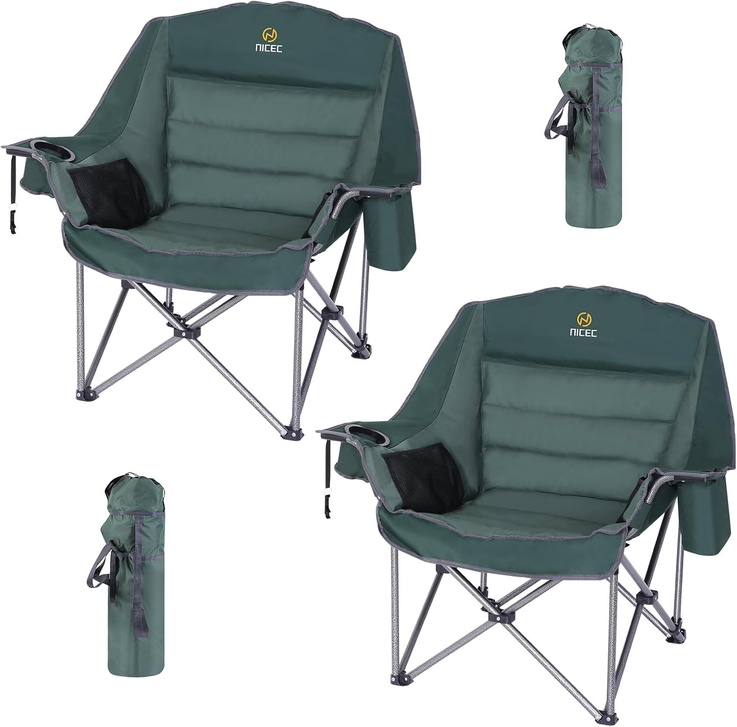 Camping Chairs, Oversized XL Padded Camping Chair, Outdoor Chair, Lawn Chairs, L