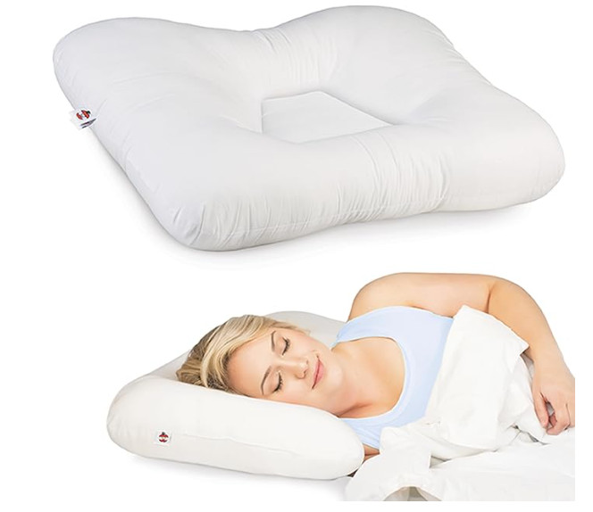 NEW! TRI-CORE NATURAL CERVICAL SUPPORT PILLOW - ORGANIC COTTON SHELL
