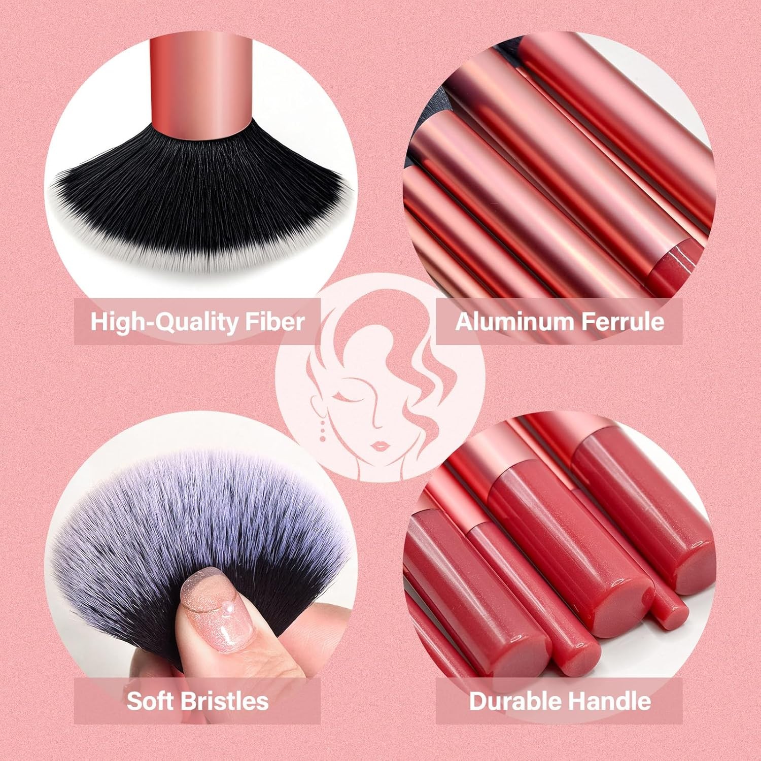 Makeup Brushes Set, Professional 26 Pcs Makeup Kit, Include Powder Blush