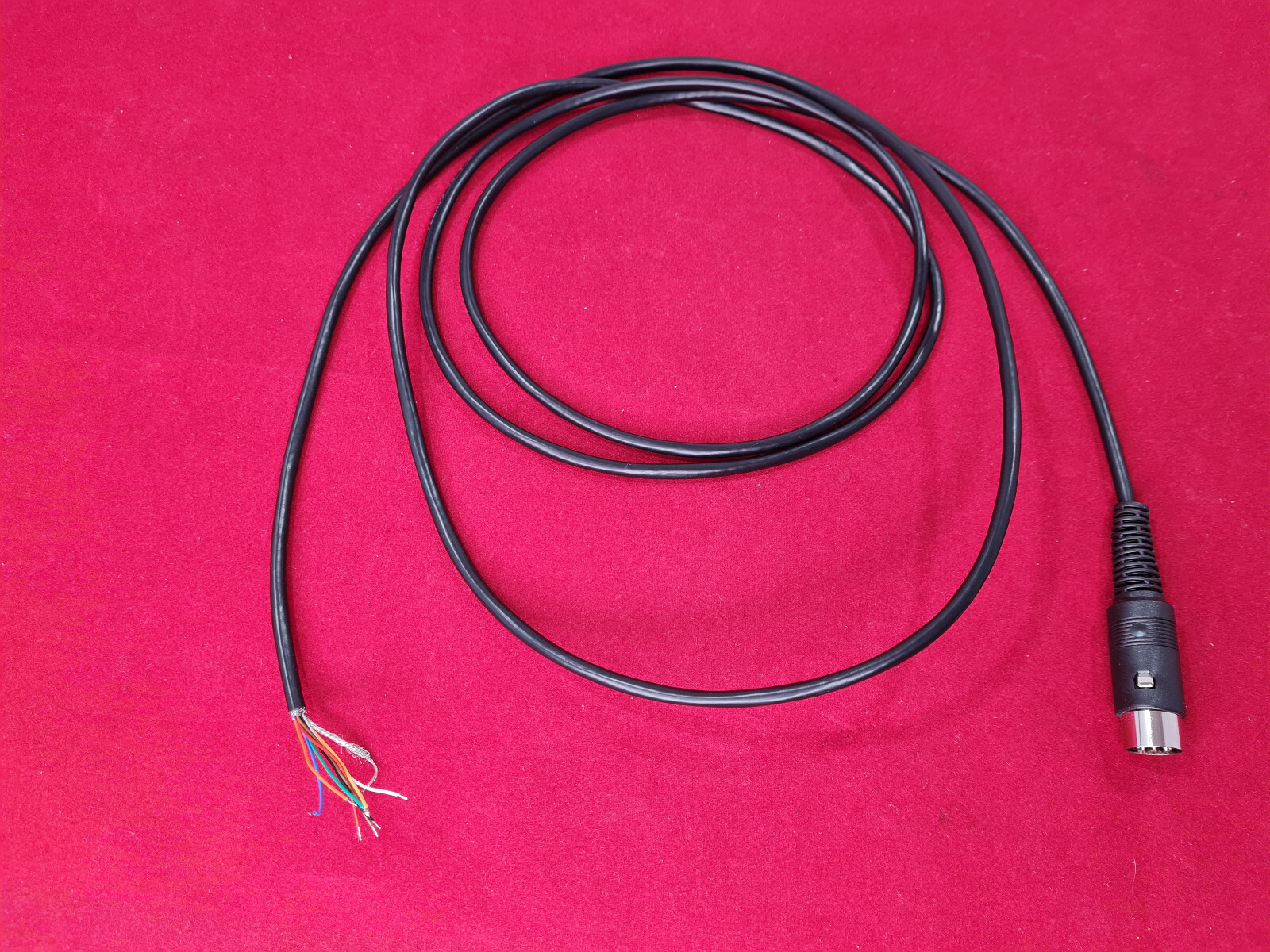 8 Pin DIN Plug Male to bare end flying lead/cable 2m length. Wires,pig tail,DIY