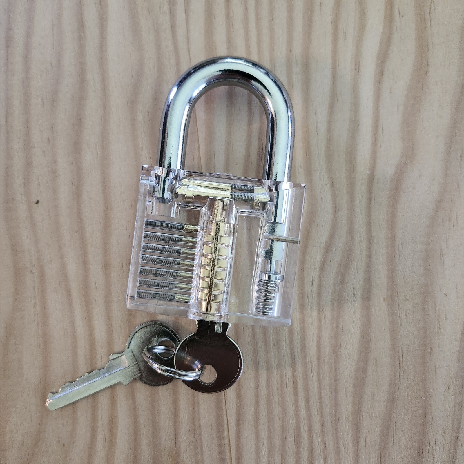 Crystal Transparent Art Lock – Decorative Love Padlock Sculpture Gift