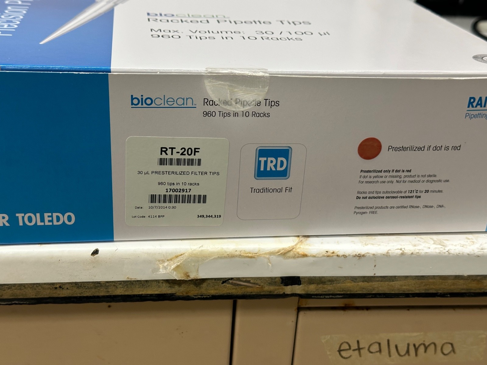Rainin BioClean RT-20F 30µL Filter Pipette Tips 960 Tips Open Box Sealed Racks