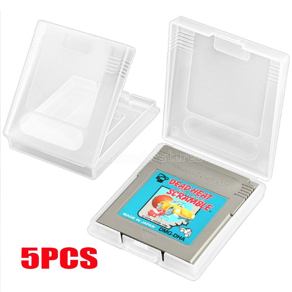 5PCS Gameboy Cartridge Cases For Nintendo Game Boy DMG GBC Dust Covers Case