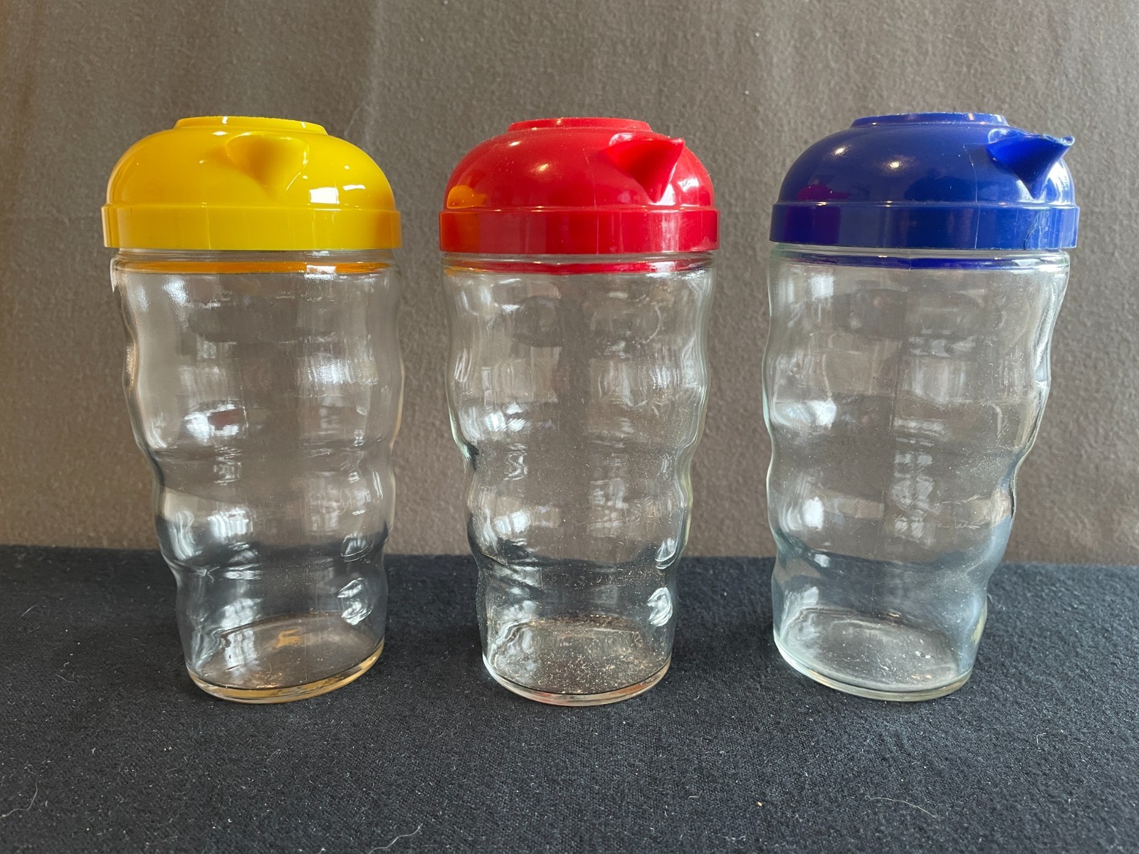 3 Valliant Vermouth Cocktail Shakers, 1950's , Beehive Shape, W. A. Taylor & Co.