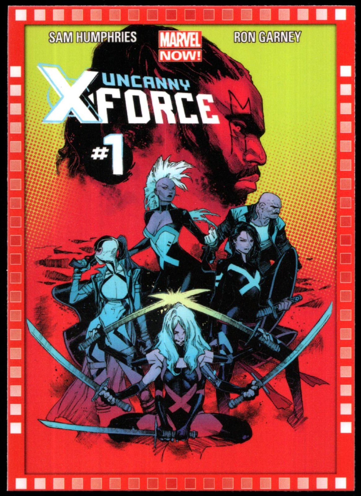 2013 Upper Deck Marvel Now! "CUTTING EDGE COVER" Card #120...UNCANNY X-FORCE #1