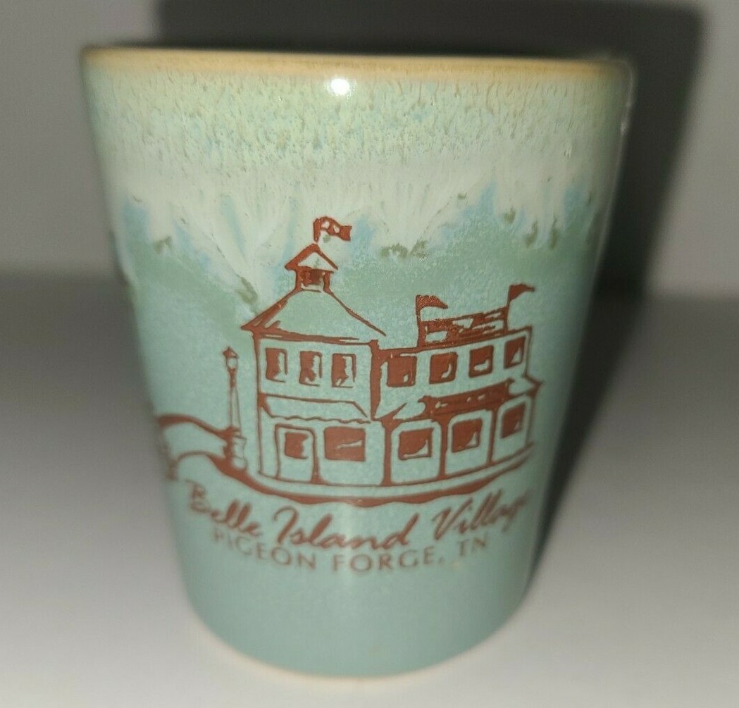 Belle Island Village - Pigeon Forge, TN - Souvenir Ceramic Shotglass