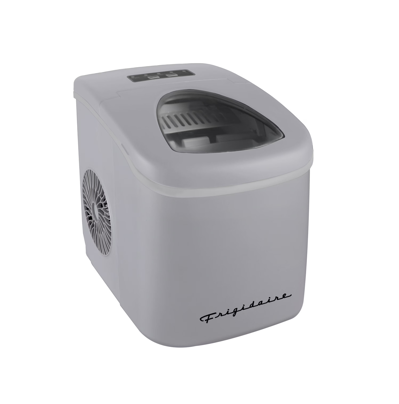 Frigidaire Retro Bullet Ice Maker 26 Lbs, Silver Countertop Ice Machine