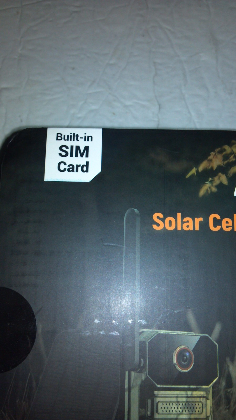 4G LTE Cellular Trail Camera Solar Built-In SIM HD Night Vision Wide Angle Lens