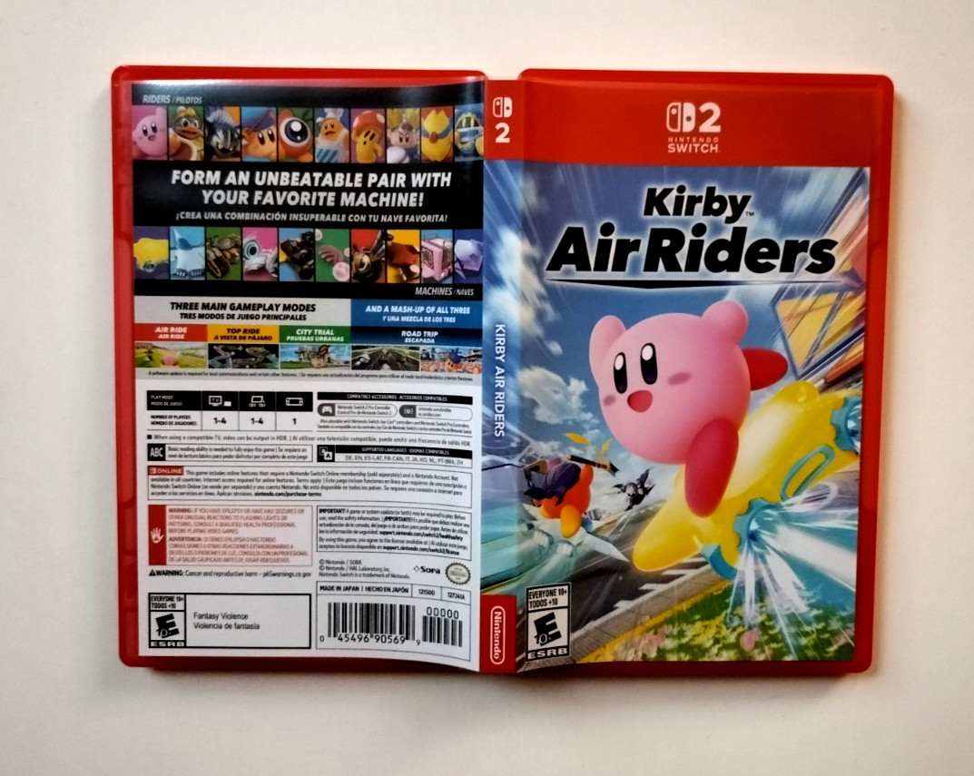 Authentic OEM Box Case Replacement Nintendo Switch 2 for Kirby Air Riders SW2