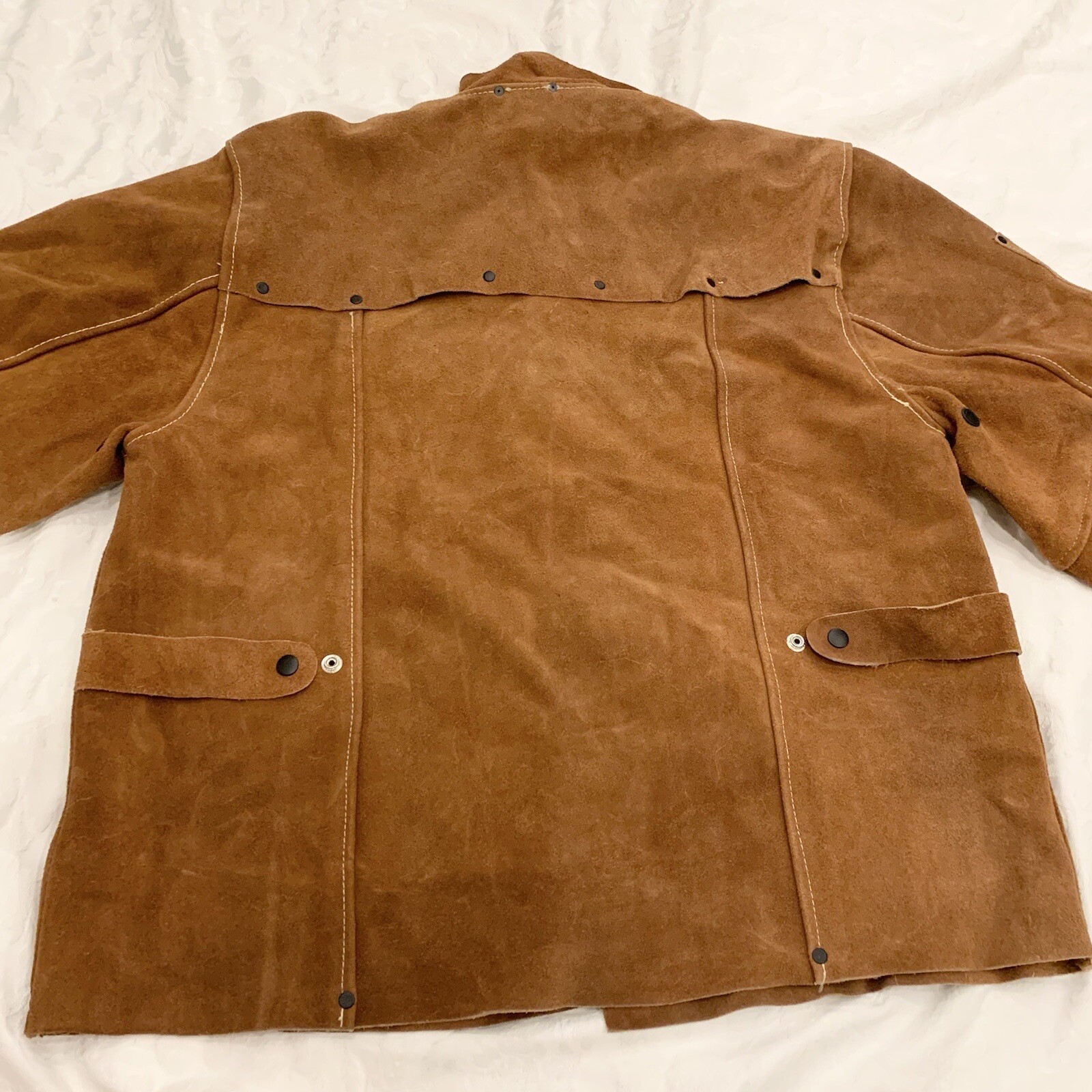 New- Condor 2Ag83 Welding Jacket, Brown, Leather, Xl