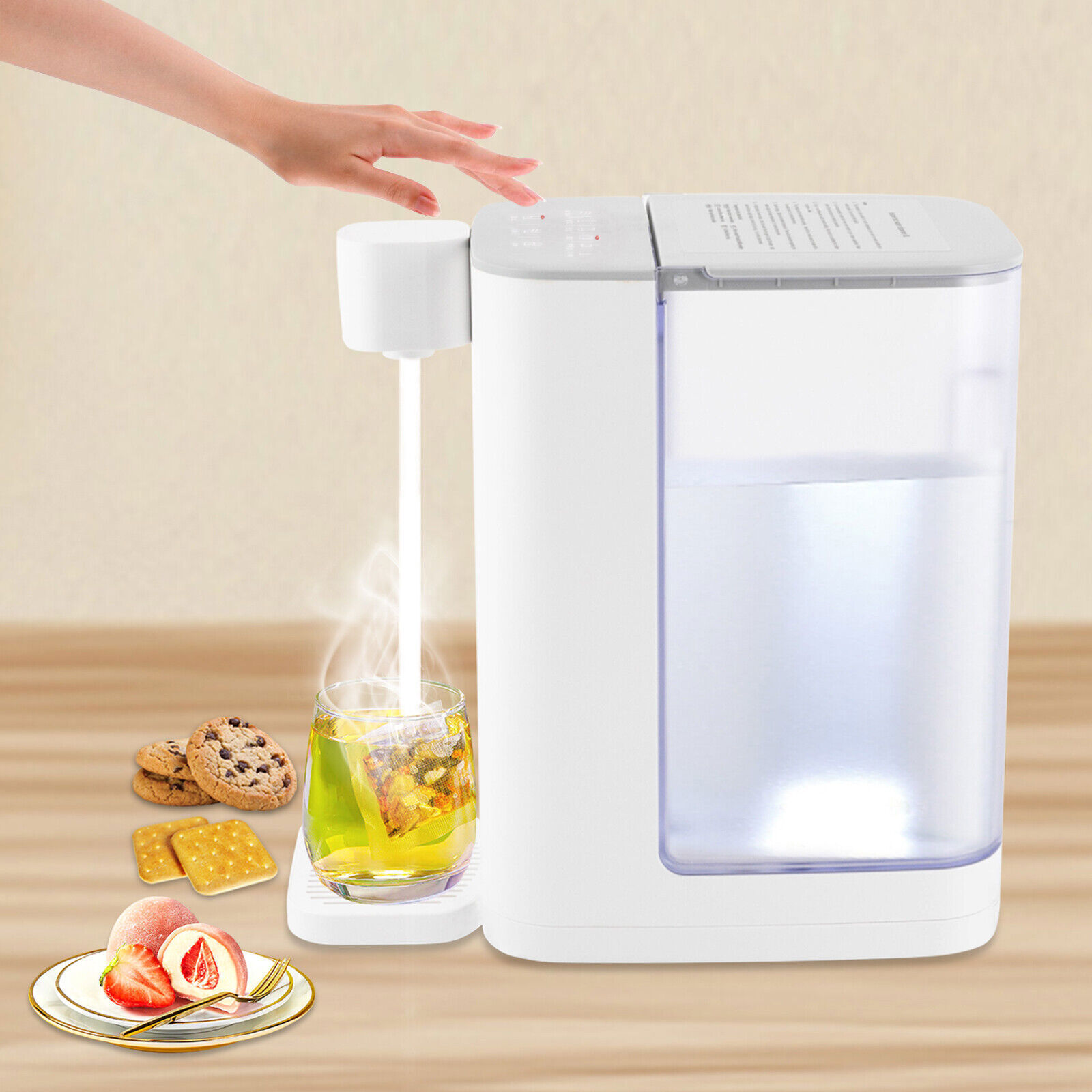 3L/102oz Electric Instant Hot Water Dispenser With Temperature Adjustable 2000W