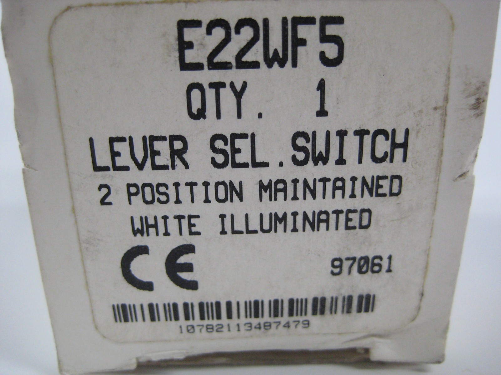 CUTLER HAMMER E22WF5 SELECTOR SWITCH WHITE NSMP