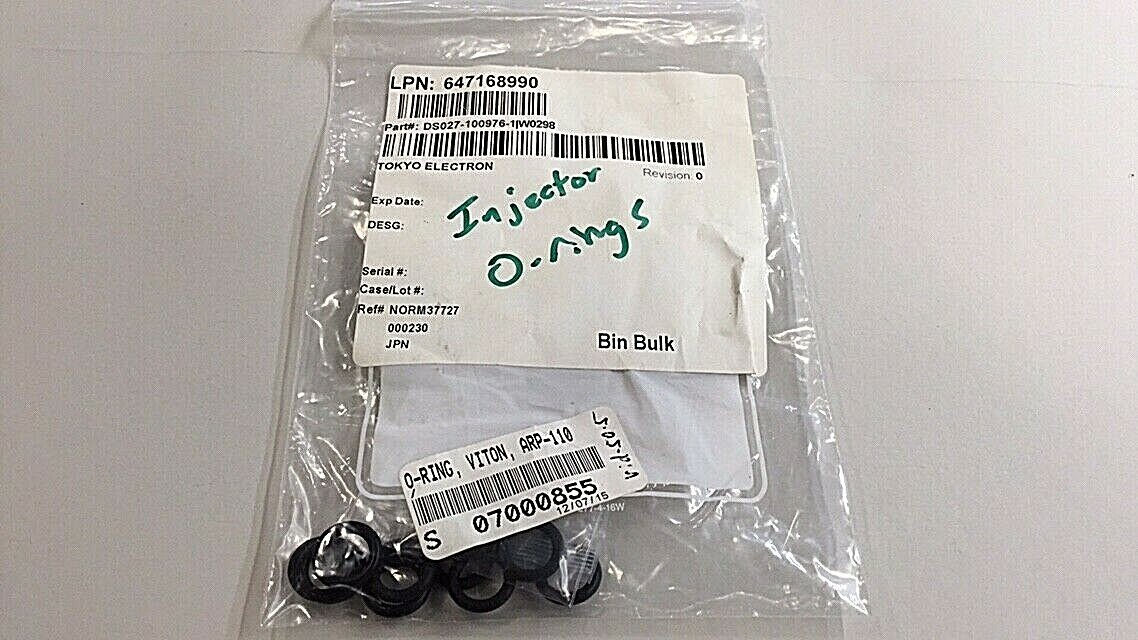Tokyo Electron DS027-100976-1 Injector O-Ring ARP-110 W0298 (Pack Of 11)