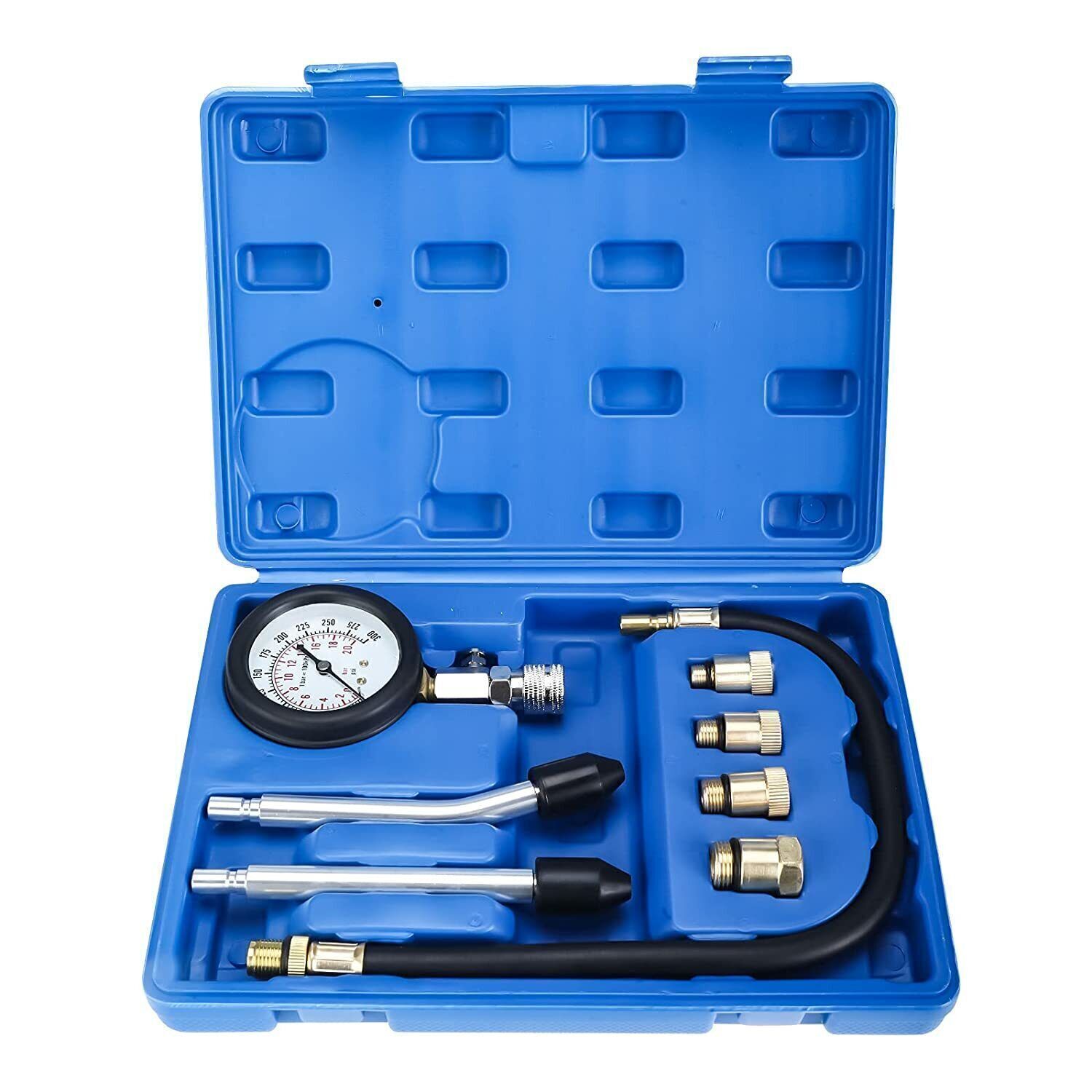 Cylinder Compression Tester Gas Petrol Engine Gauge Kit for Car Motorcycle Truck