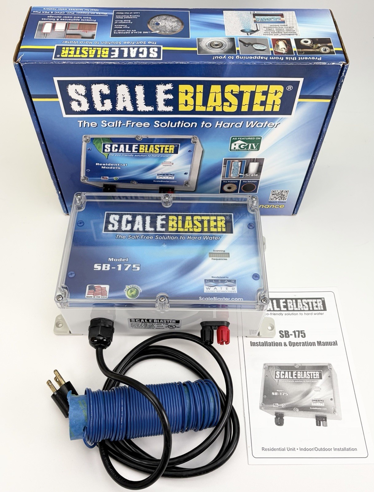 ScaleBlaster SB-175 Salt-free Water Softener Alternative Container Tankless