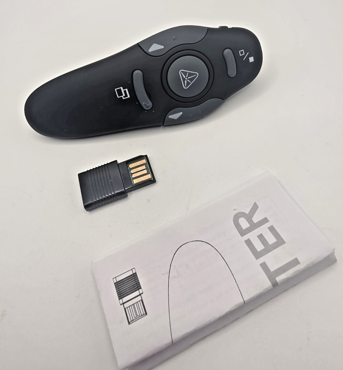 Wireless Presenter w/ Laser For Powerpoint On Mac Or Windows Plug & Play USB NEW