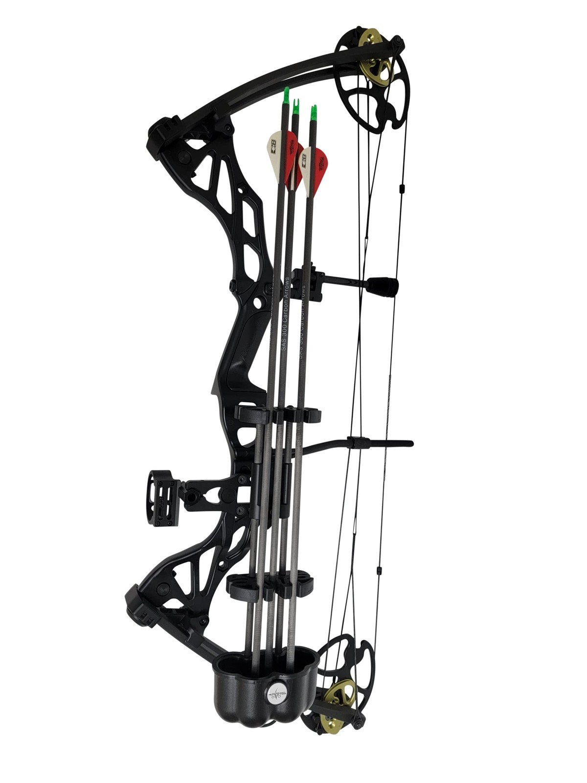 SAS 5-Arrow Archery Bow Compact Hunting Quiver Quick Lock Mounting