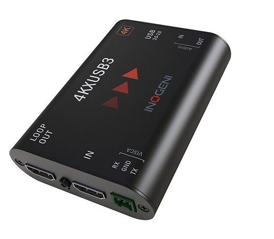 INOGENI 4KXUSB3 4K Ultra HD to USB 3.0 (+ HDMI loop, analog audio & VISCA)