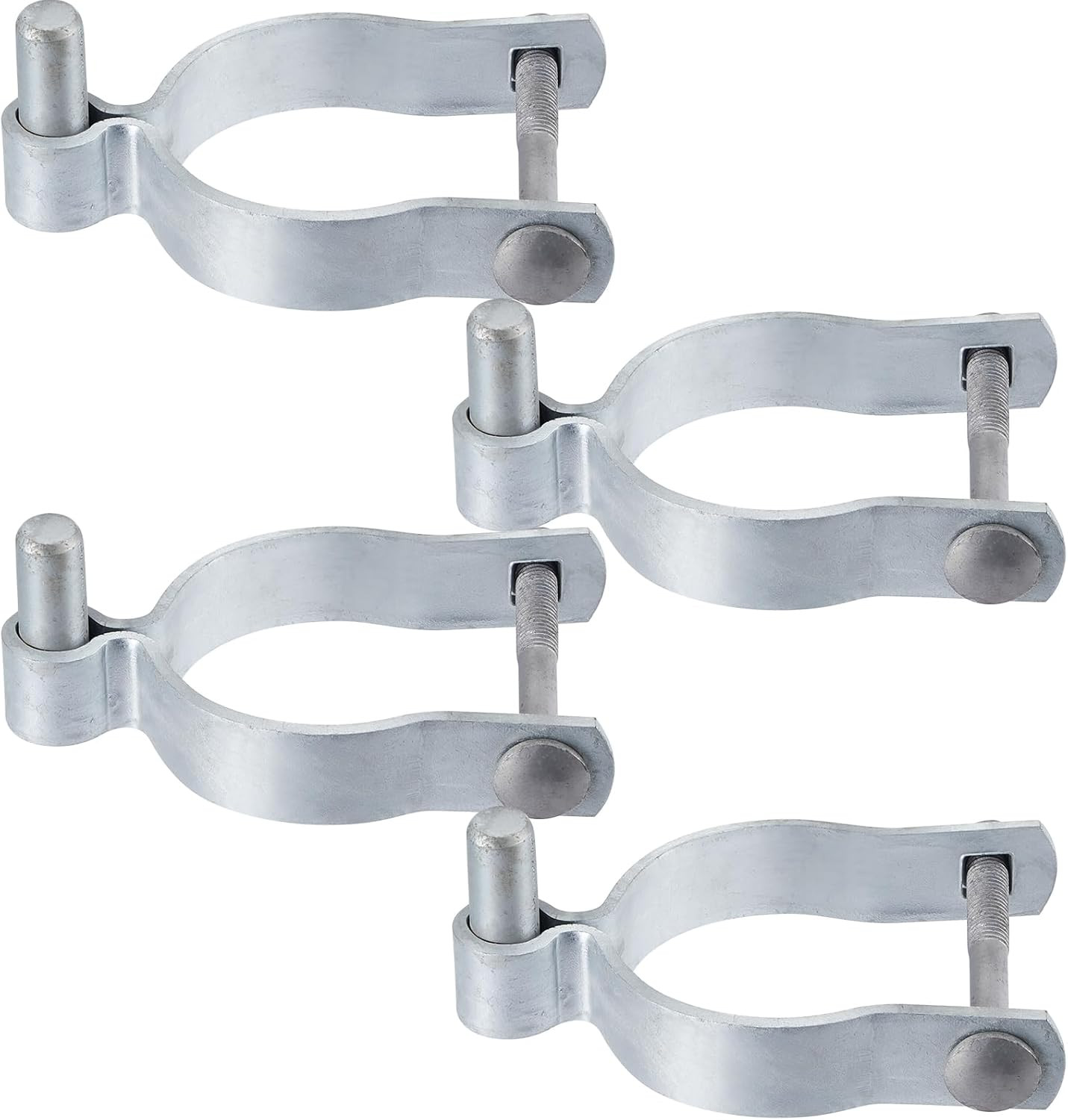 4 Pcs Chain Link Post Gate Hinge 3"[2 7/8" OD] X 5/8" Galvanized Steel Chain Lin