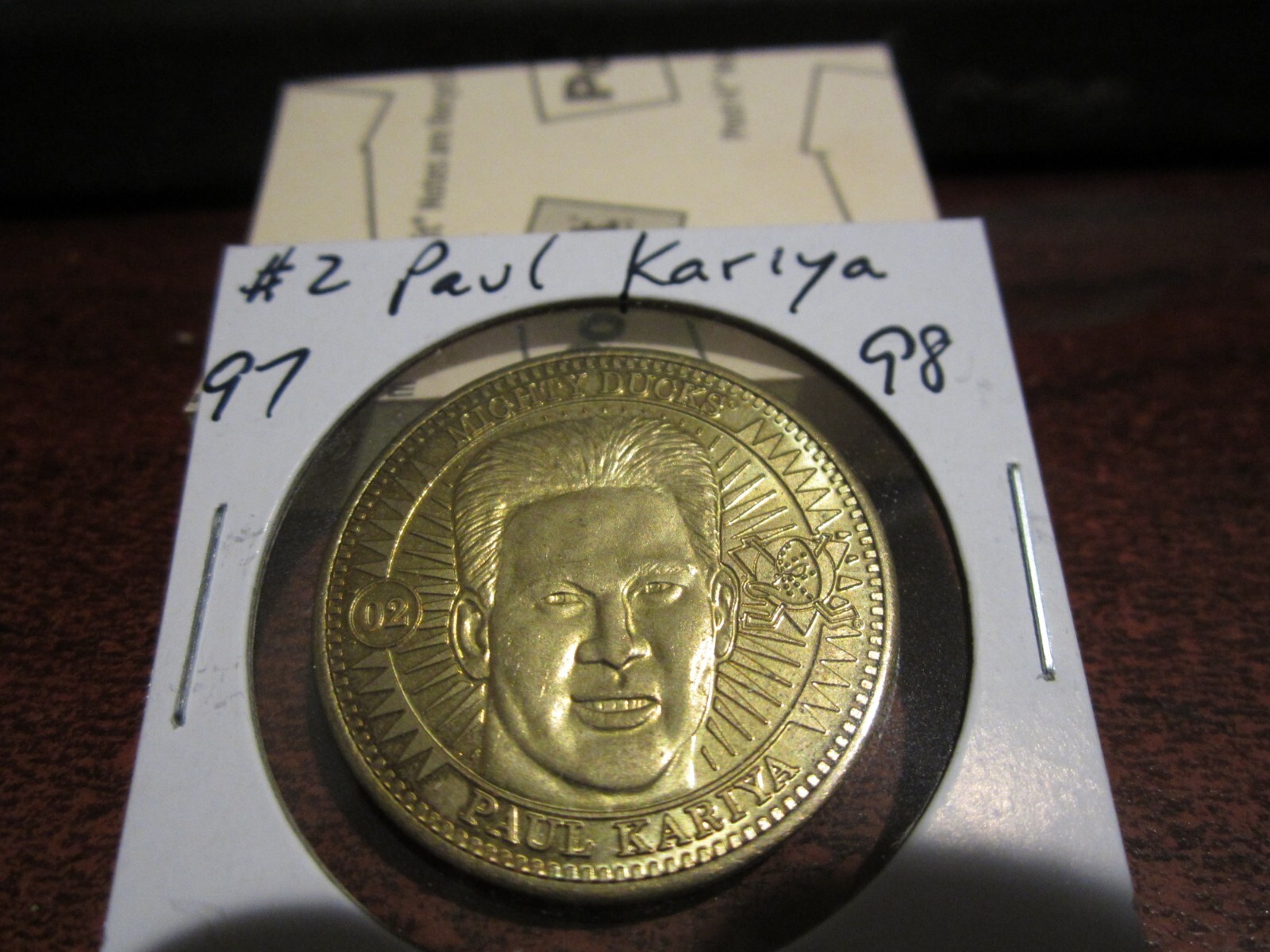 1997-98 - #2 Paul Kariya - NHL - Canada Token, Canadian trade dollar