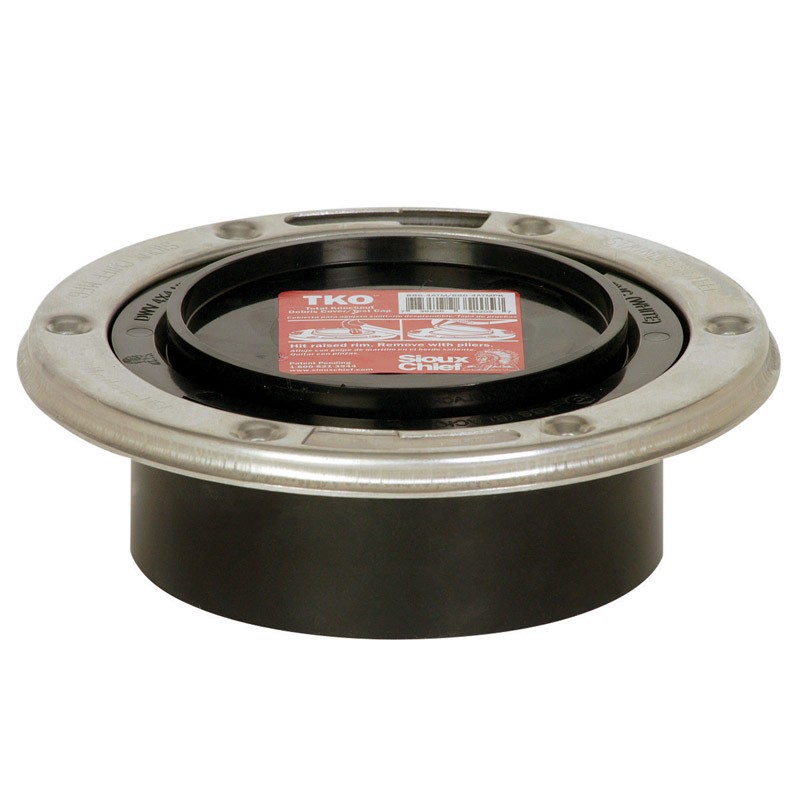 Sioux Chief 886-4ATM 22 PSI TKO ABS Knockout Closet Flange 4 Hub in.