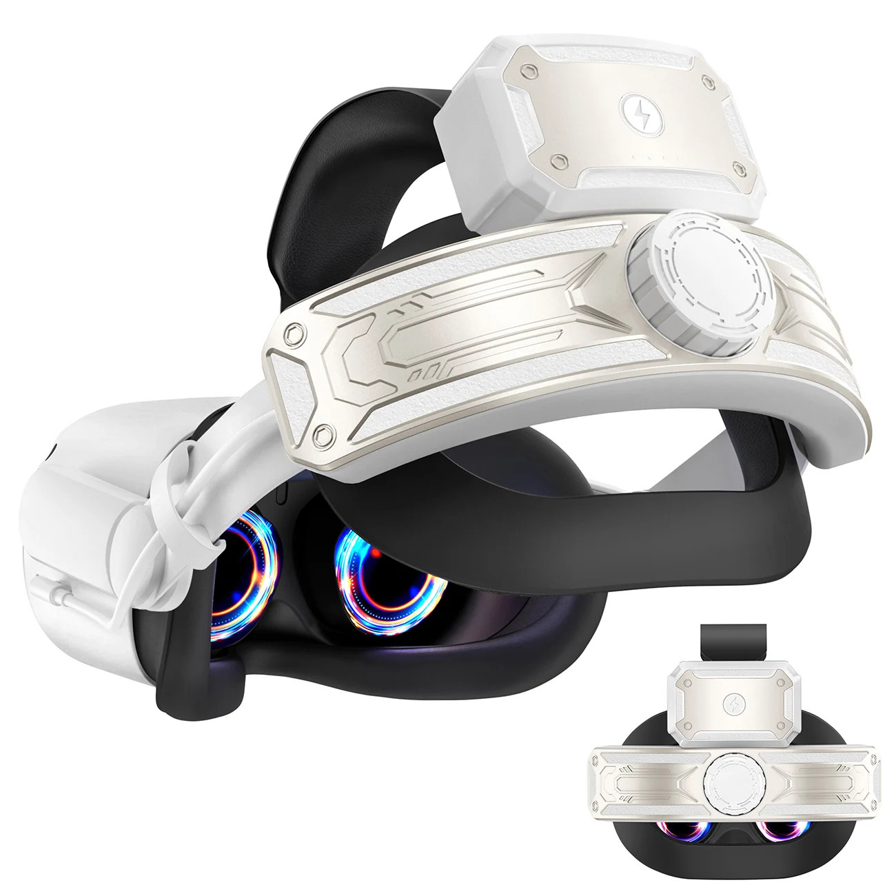 Elite Head Strap with Battery for Meta Quest 2 Adjustable VR Headset Accessory