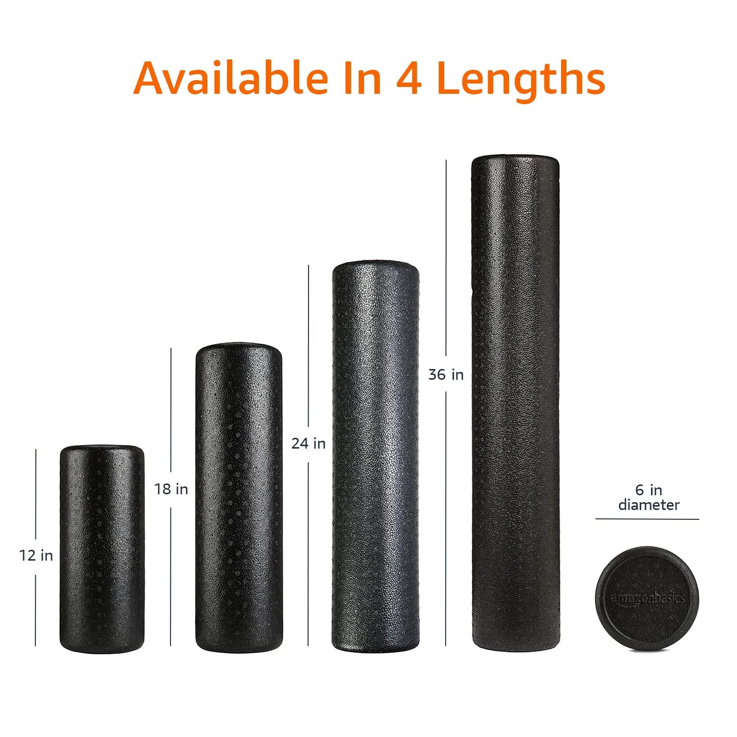 Retailer Basics High Density Foam Roller 36 Inches Black