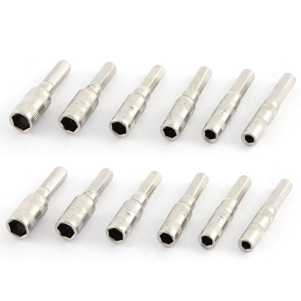 12PC Hex 4mm Screwdriver Socket Bits 2.5mm 3mm 3.5mm 4mm 4.5mm 5mm for system 4