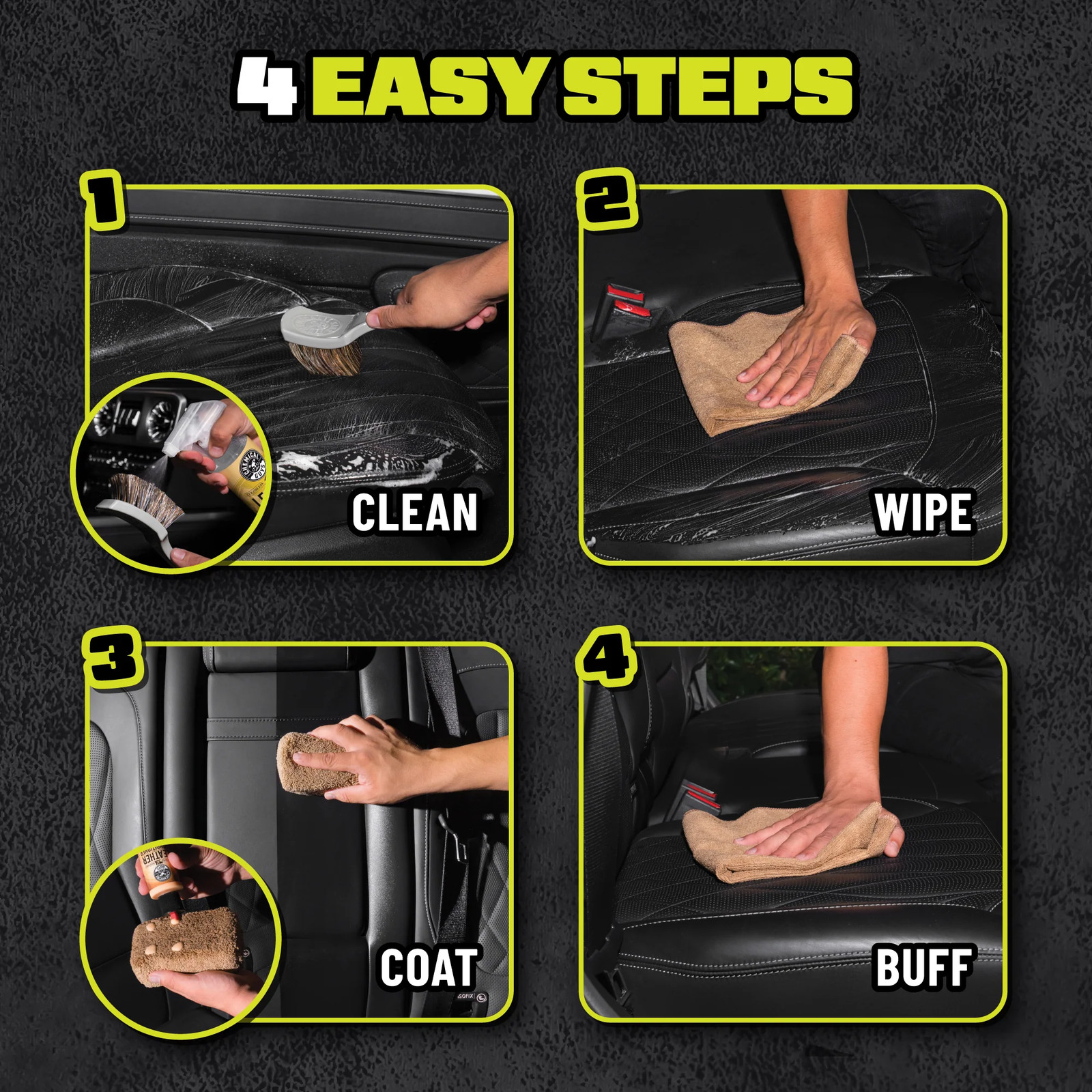 Chemical Guys - Leather Care Essentials Kit (6 Items)