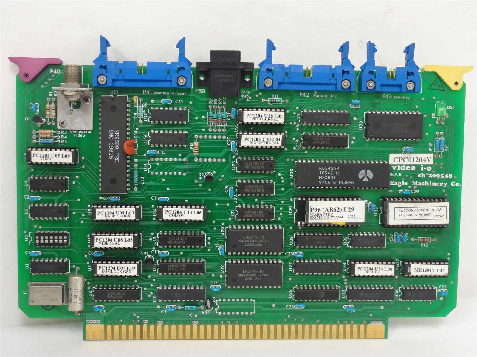 226237 Used; Eagle Machinery CPC01204V CPU Board