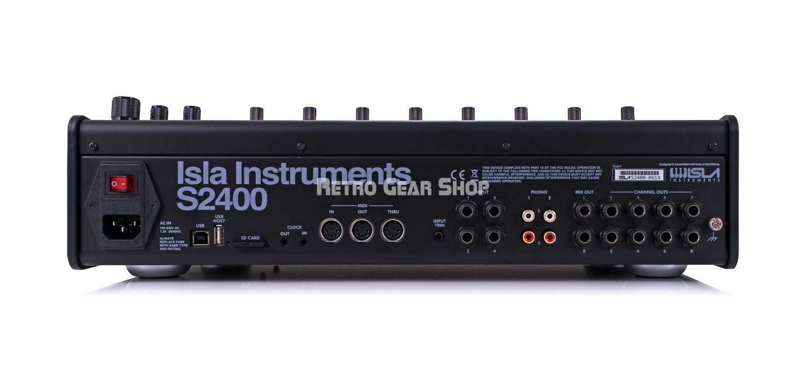 Isla Instruments S2400 Sampler Drum Machine with Hard Case