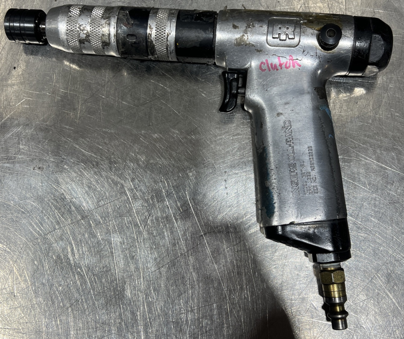 INGERSOLL RAND 3RTNS1 Hex drive pistol grip pneumatic air screwdriver, 500 rpm