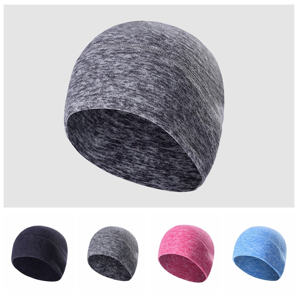 Winter Thermal Skull Cap Helmet Liner Running Beanie Athletic Cycling Head Hat