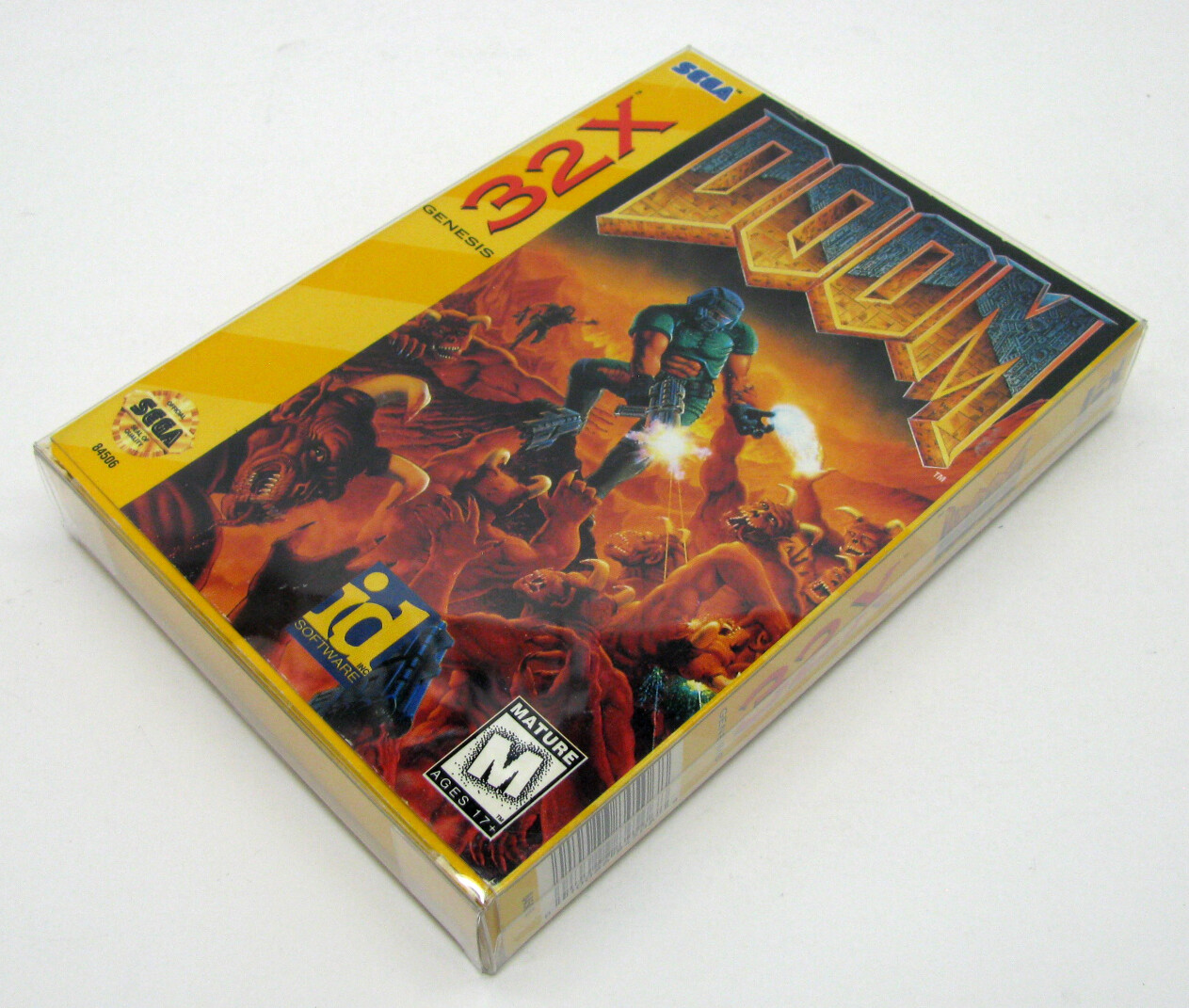 Clear Display Protective Box Protector Sleeve Case For Sega Genesis 32x Cib Game