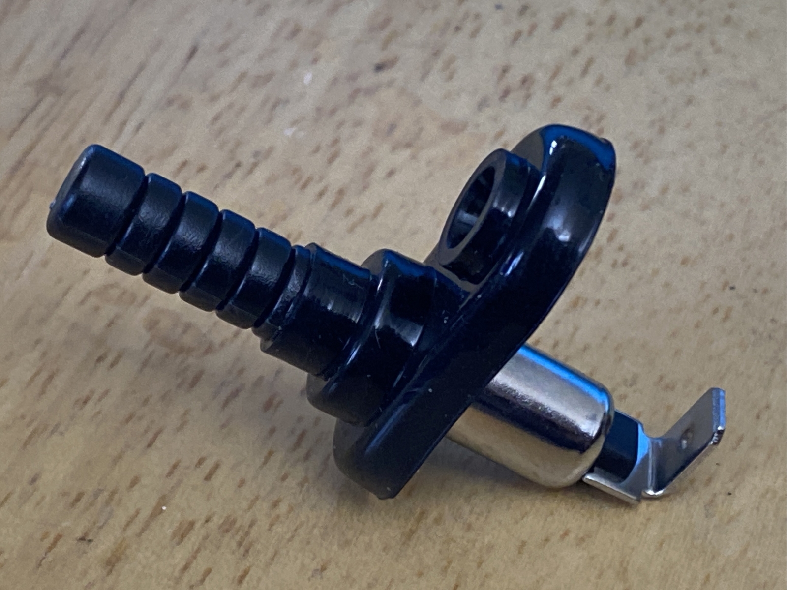 Nickel Plated Pin Switch w/Polycarb Plunger and Rubber Boot