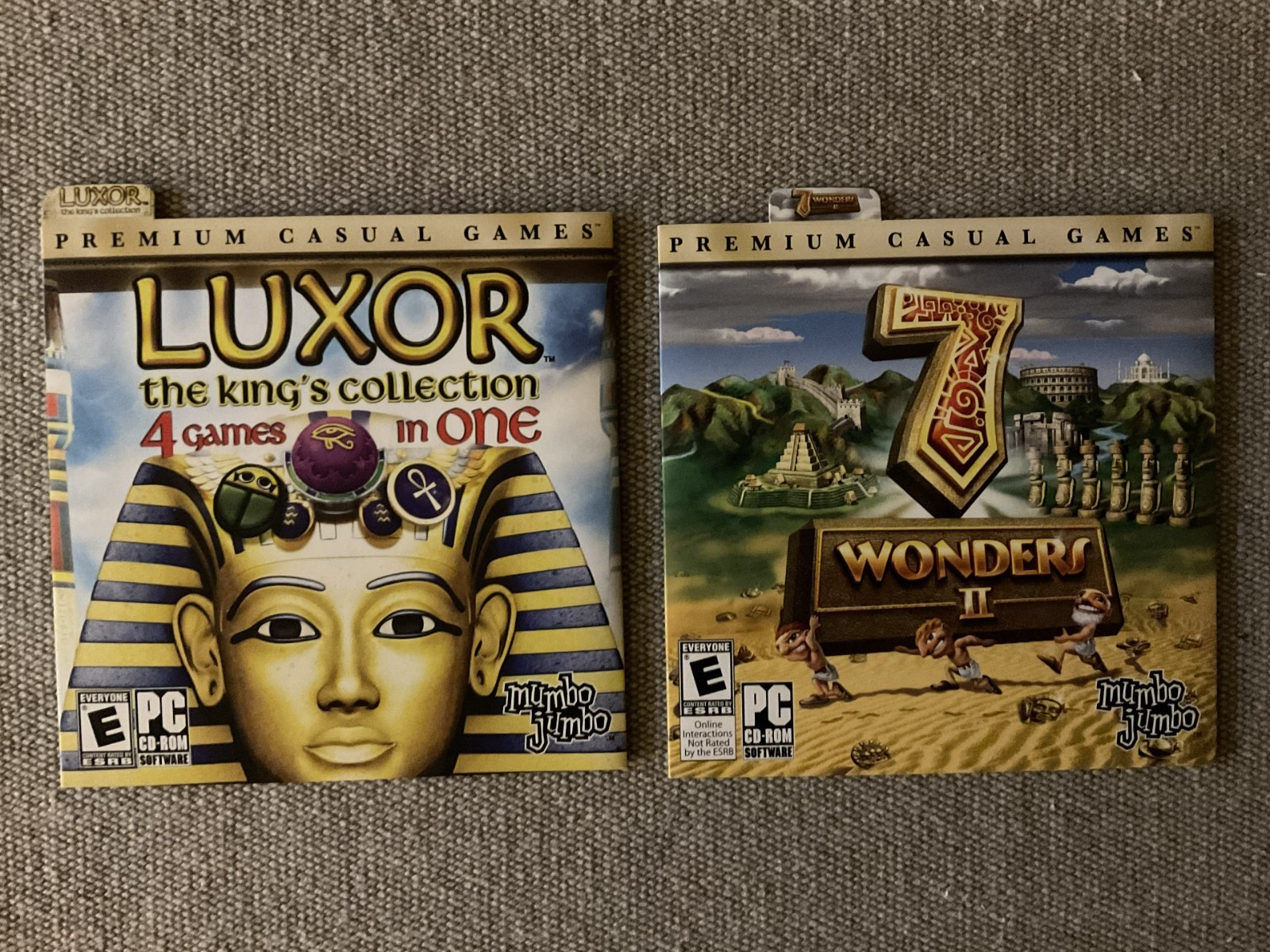 7 Wonders and Luxor The King's Collection 4 Games in One - lot of 2