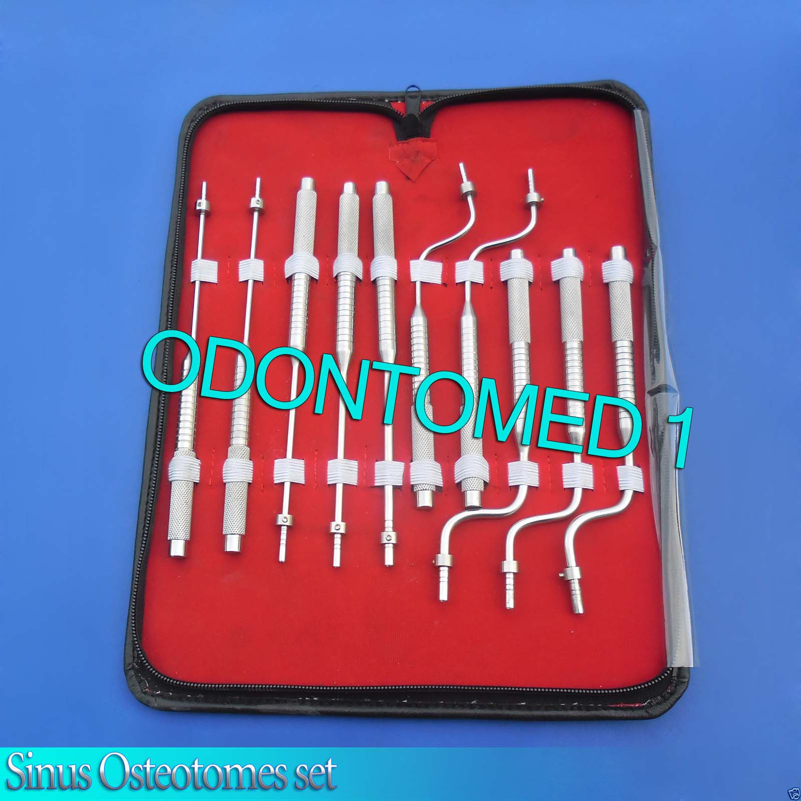10Sinus Osteotomes set Implant Dental Instruments Bone Grafting Elevators,Sk-755