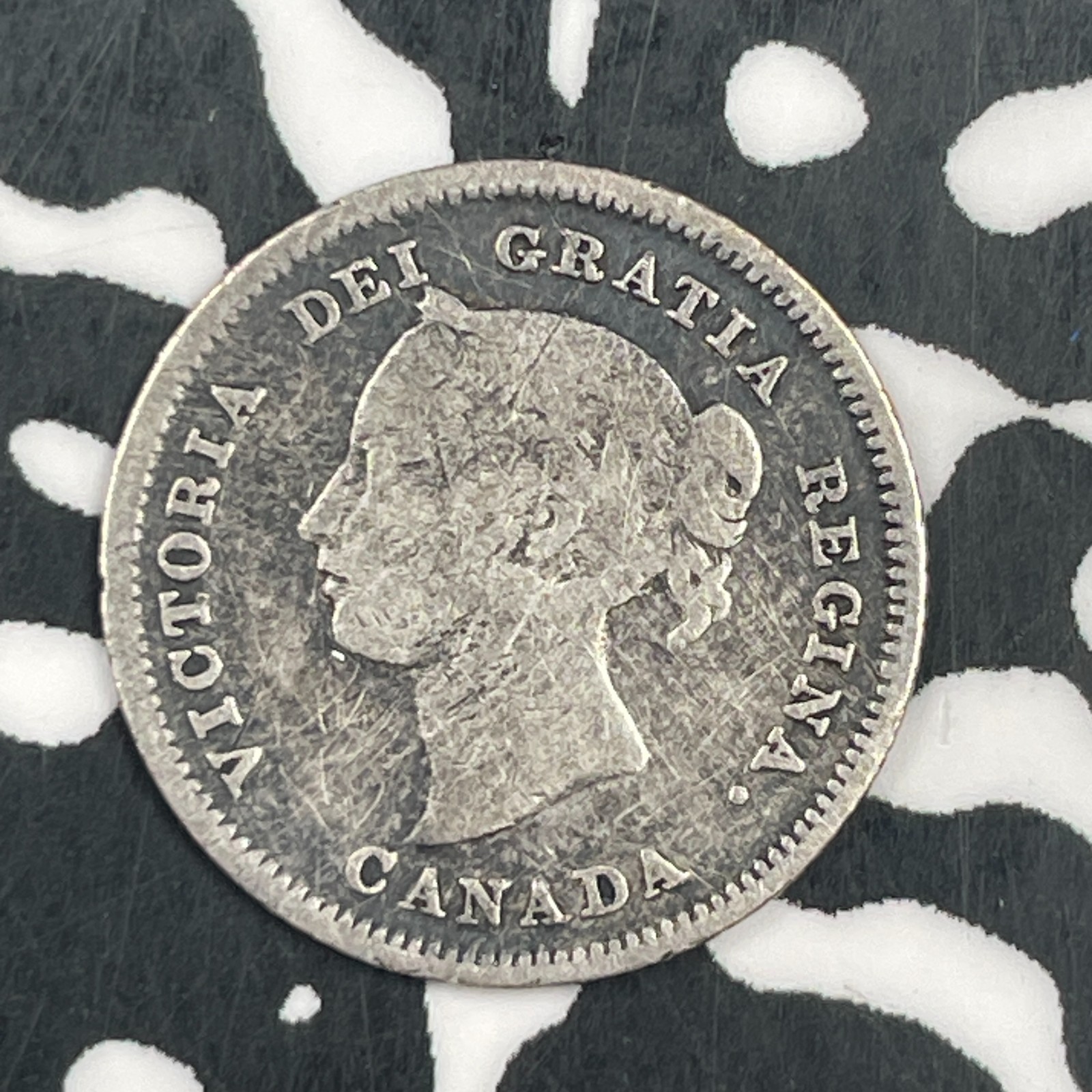 1881-H Canada 5 Cents Lot#F5096 Silver!