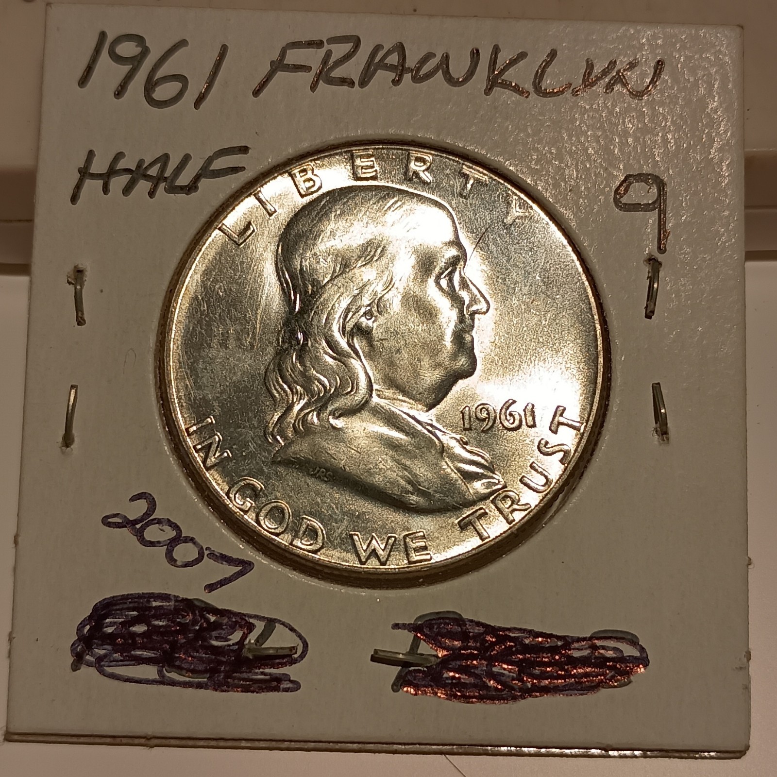 1961 Franklin Half Dollar, D     #1006