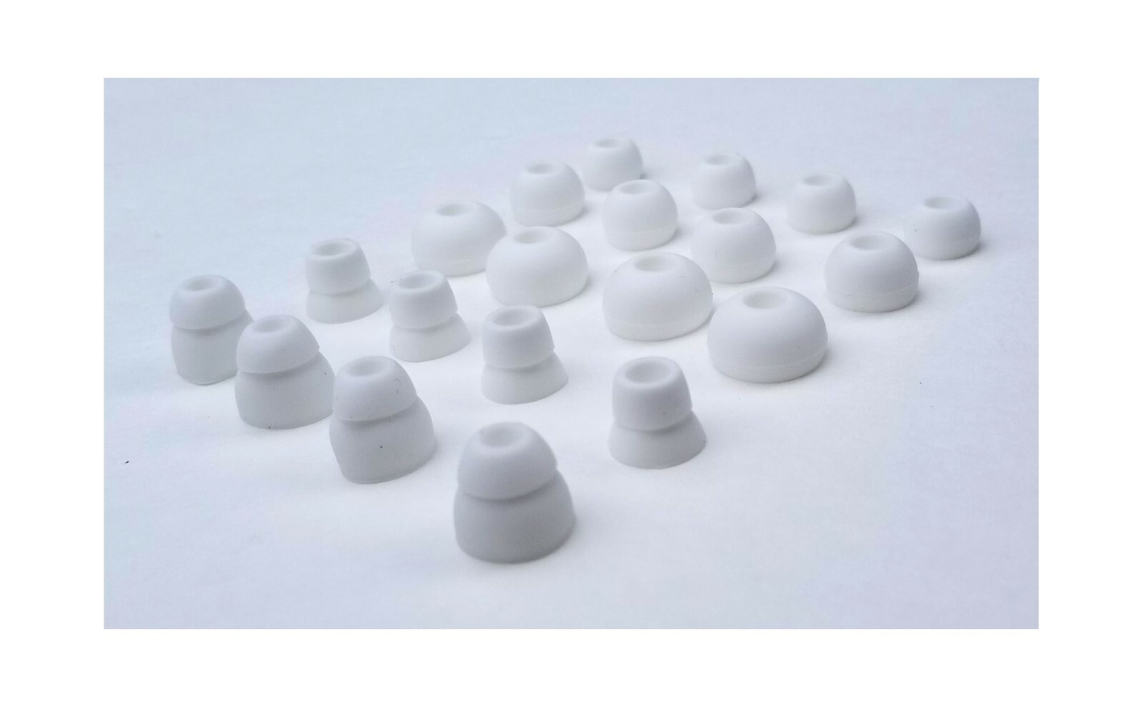 20 pcs multi-Sizes Soft "WHITE" Eargels/Buds for BEATS PowerBeats2 & Powerbeats3