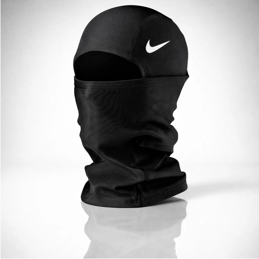 Nike Pro Therma-FIT Hyperwarm Hood Balaclava Black Ski Mask Running Football