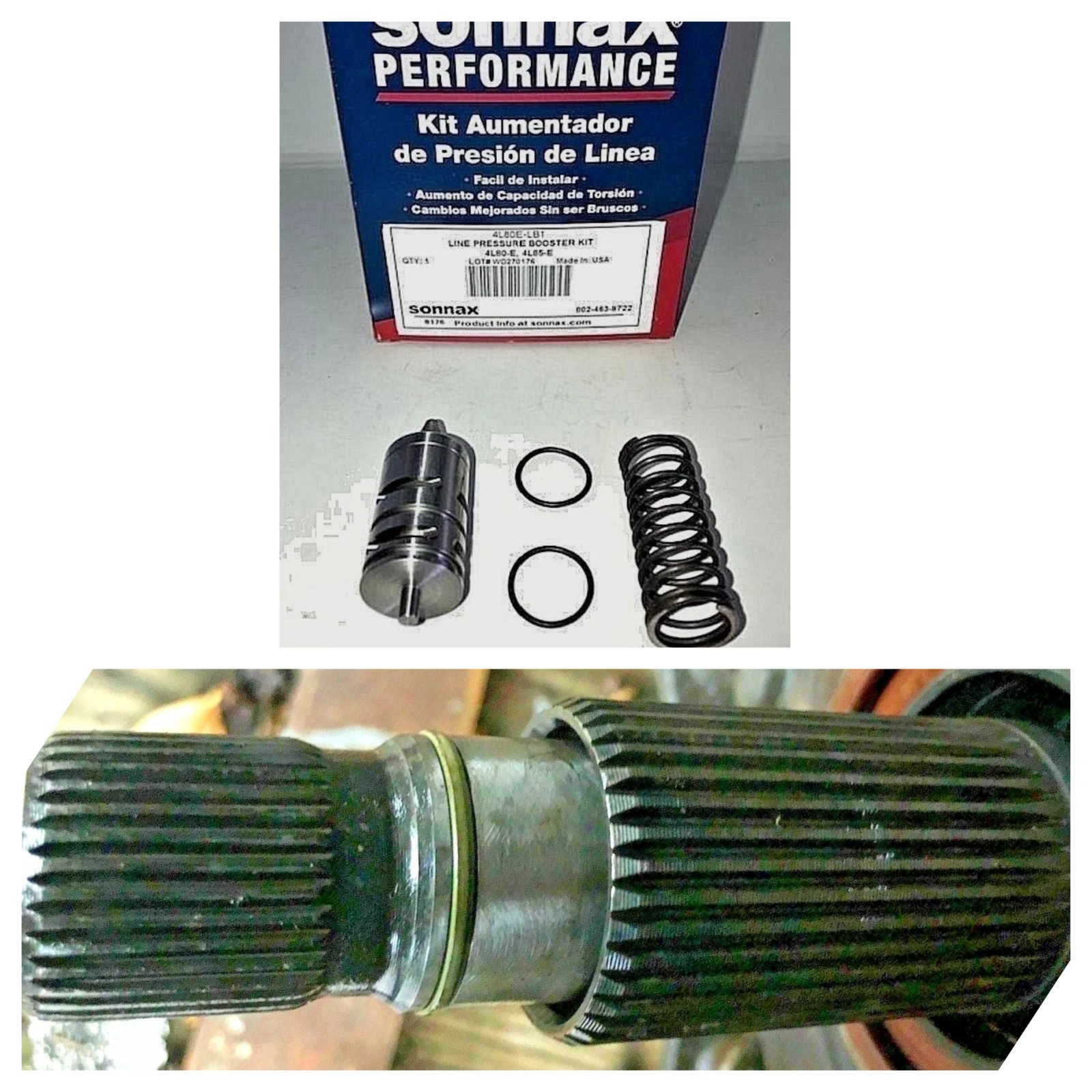 . 4L80e-LB1 for GM 4L80 trans line pressure booster kit  + Input lock up Ring