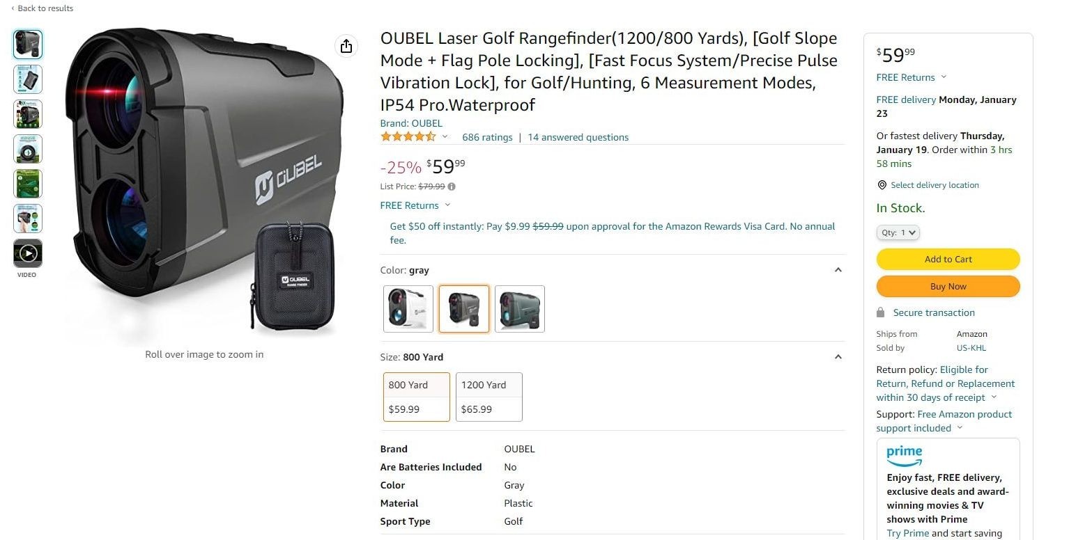 OUBEL Golf Laser Rangefinder