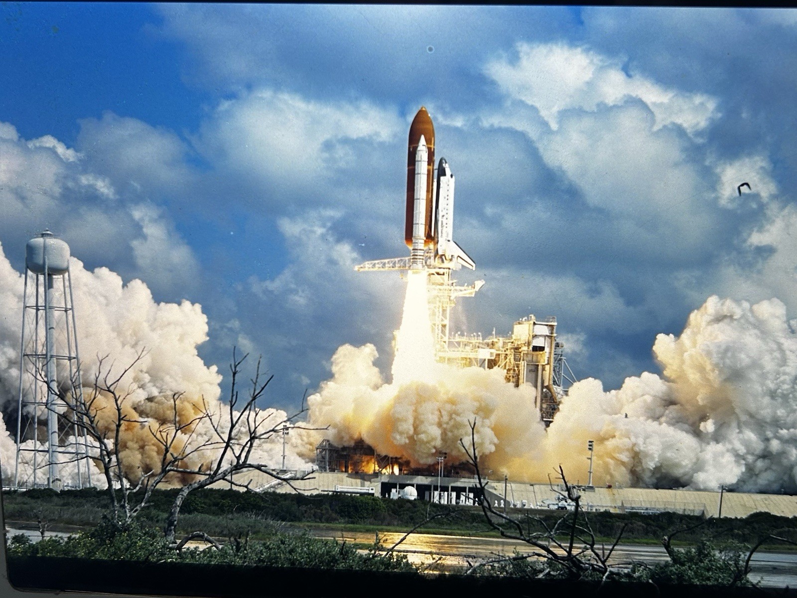 1988 NASA KSC Space Shuttle Discovery STS-26 Liftoff Presentation Transparency