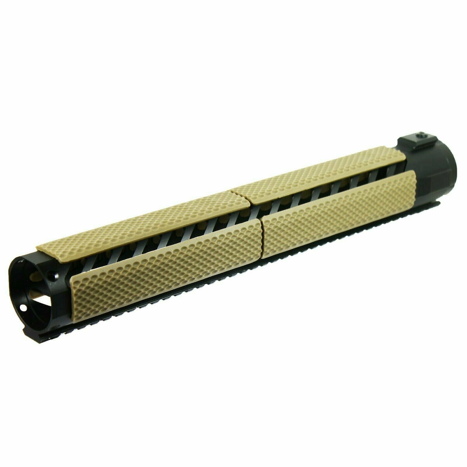 Pack of 6 KeyMod Rail Covers Textured Soft Silicon Panel Anti Slip 6.25" - Tan